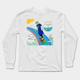 SKATEBOARD PHILIPPINES GOOD VIBES COLORFUL Long Sleeve T-Shirt